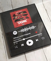 Custom Music Spotify Plaque with Frame